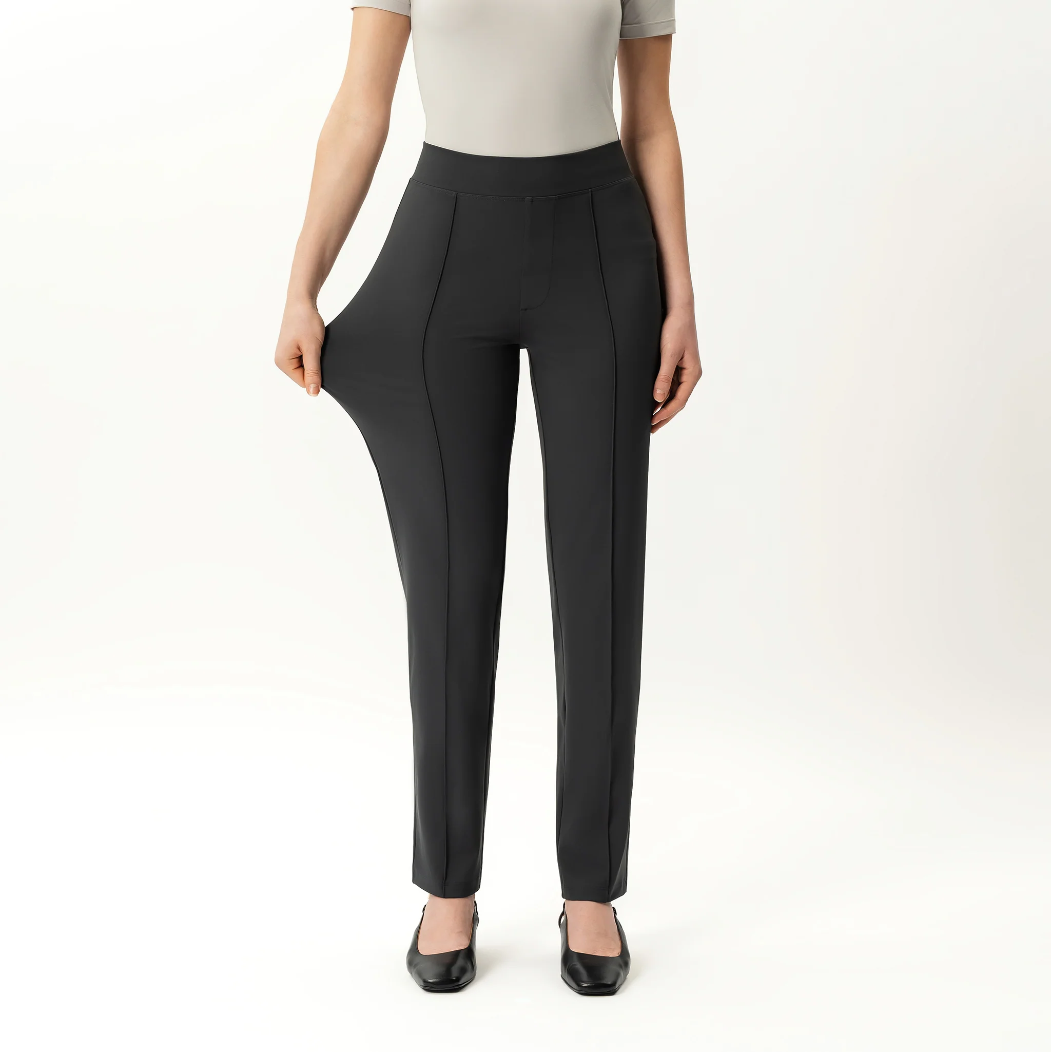 Asana Slim Front Crease Pant - Image 6
