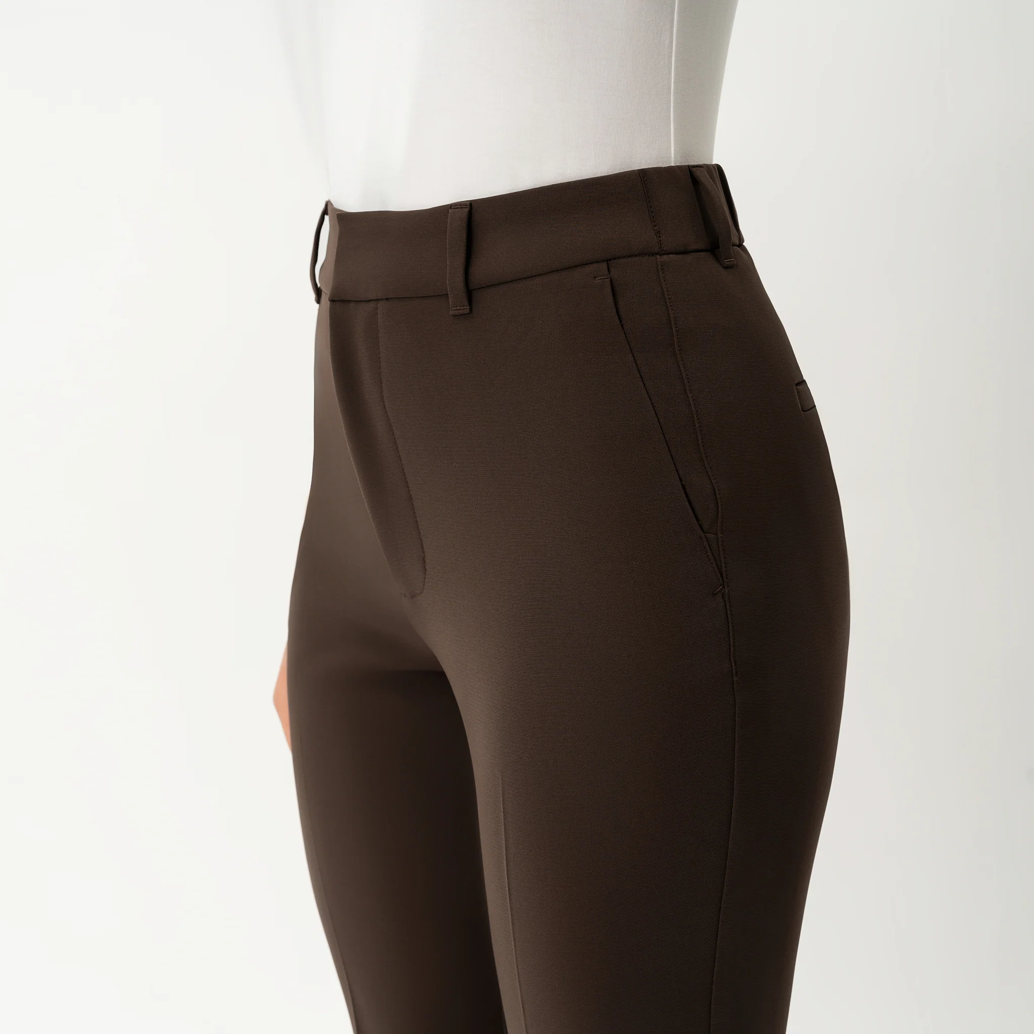 Crepe Bootcut Trouser - Image 5