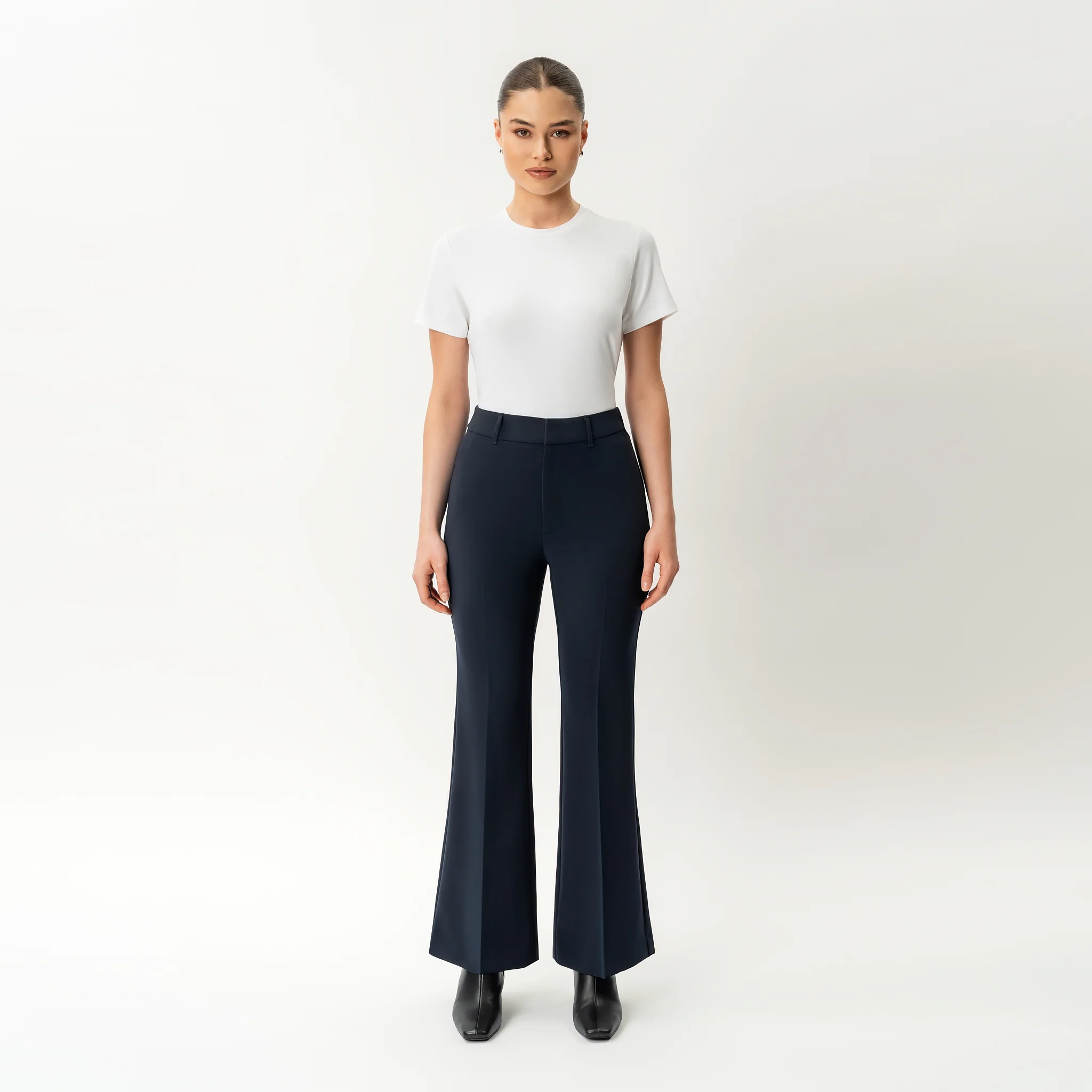 Crepe Bootcut Trouser - Image 6