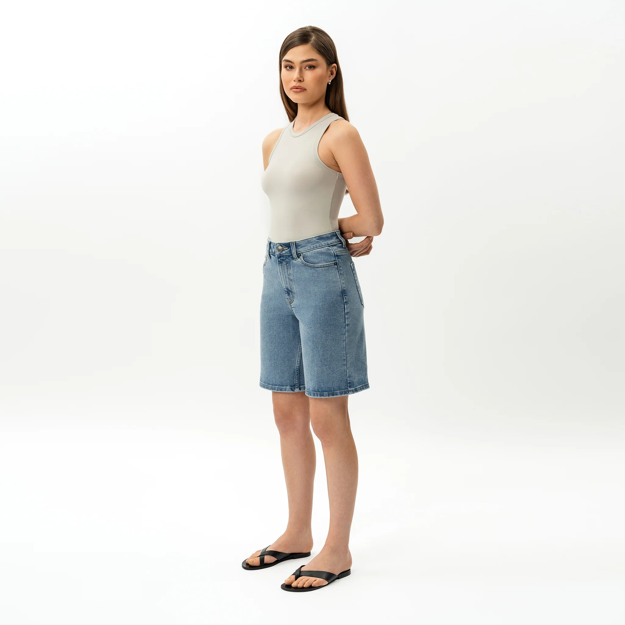 Stretchy ComfortDenim™ Shorts - Image 16