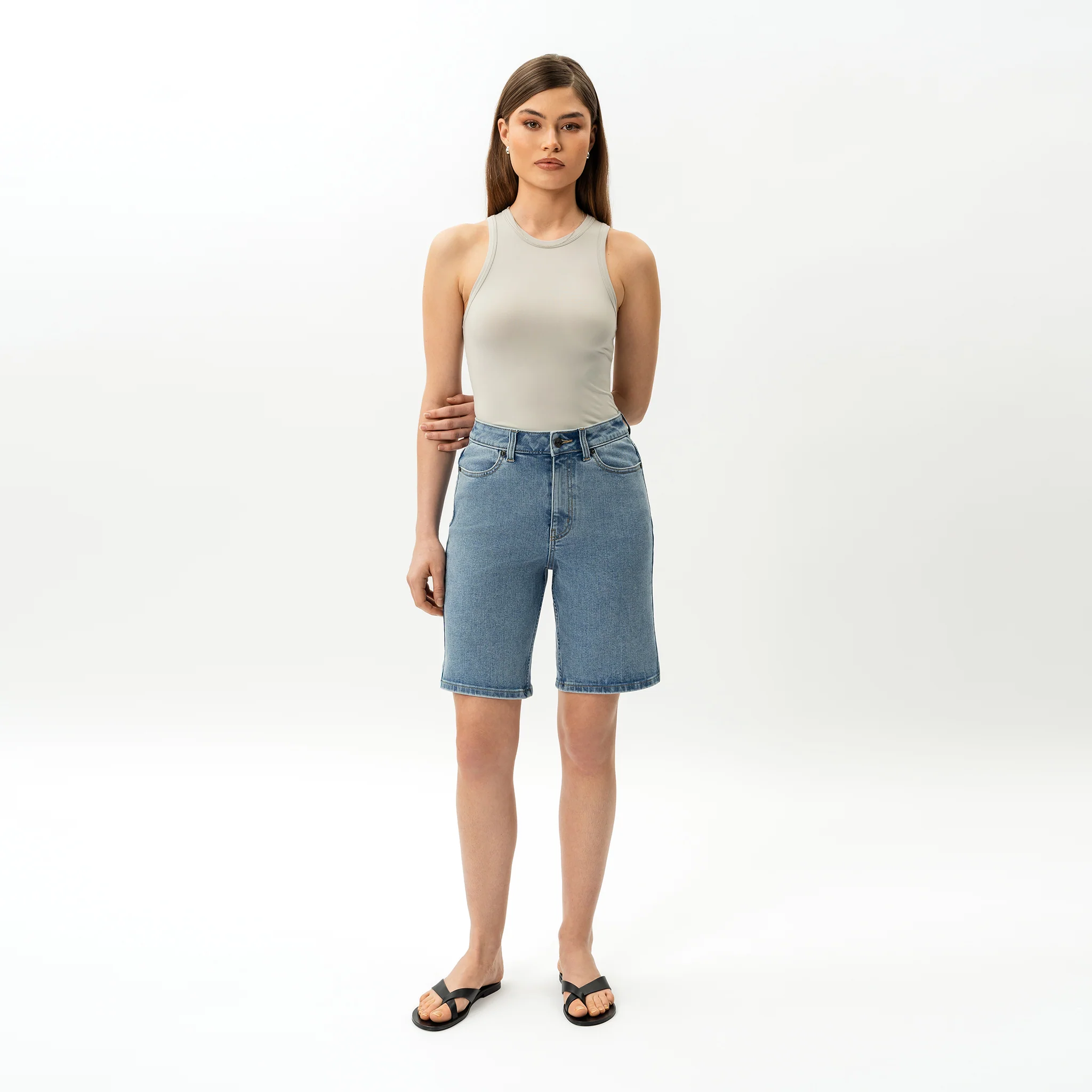Stretchy ComfortDenim™ Shorts - Image 17