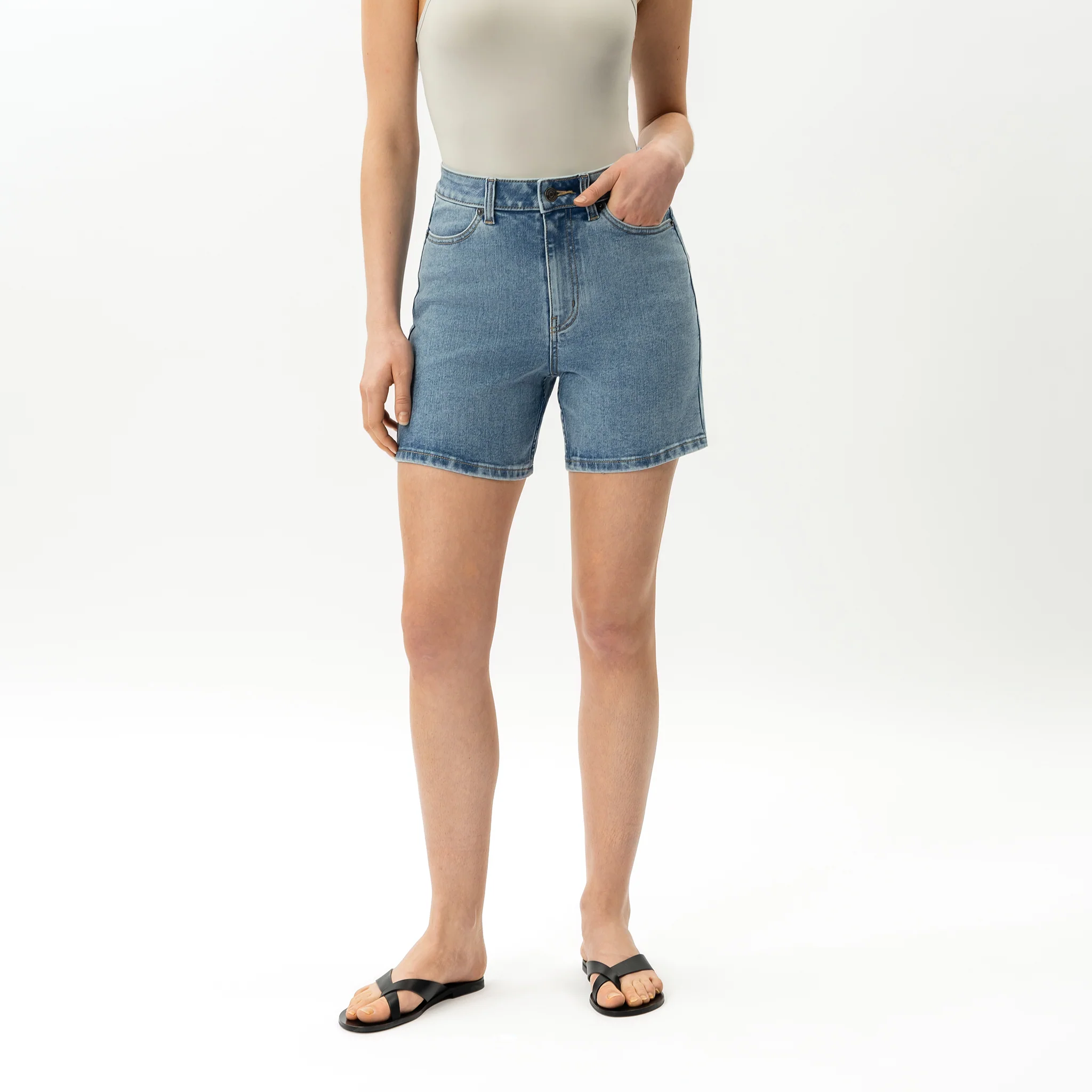 Stretchy ComfortDenim™ Shorts - Image 7