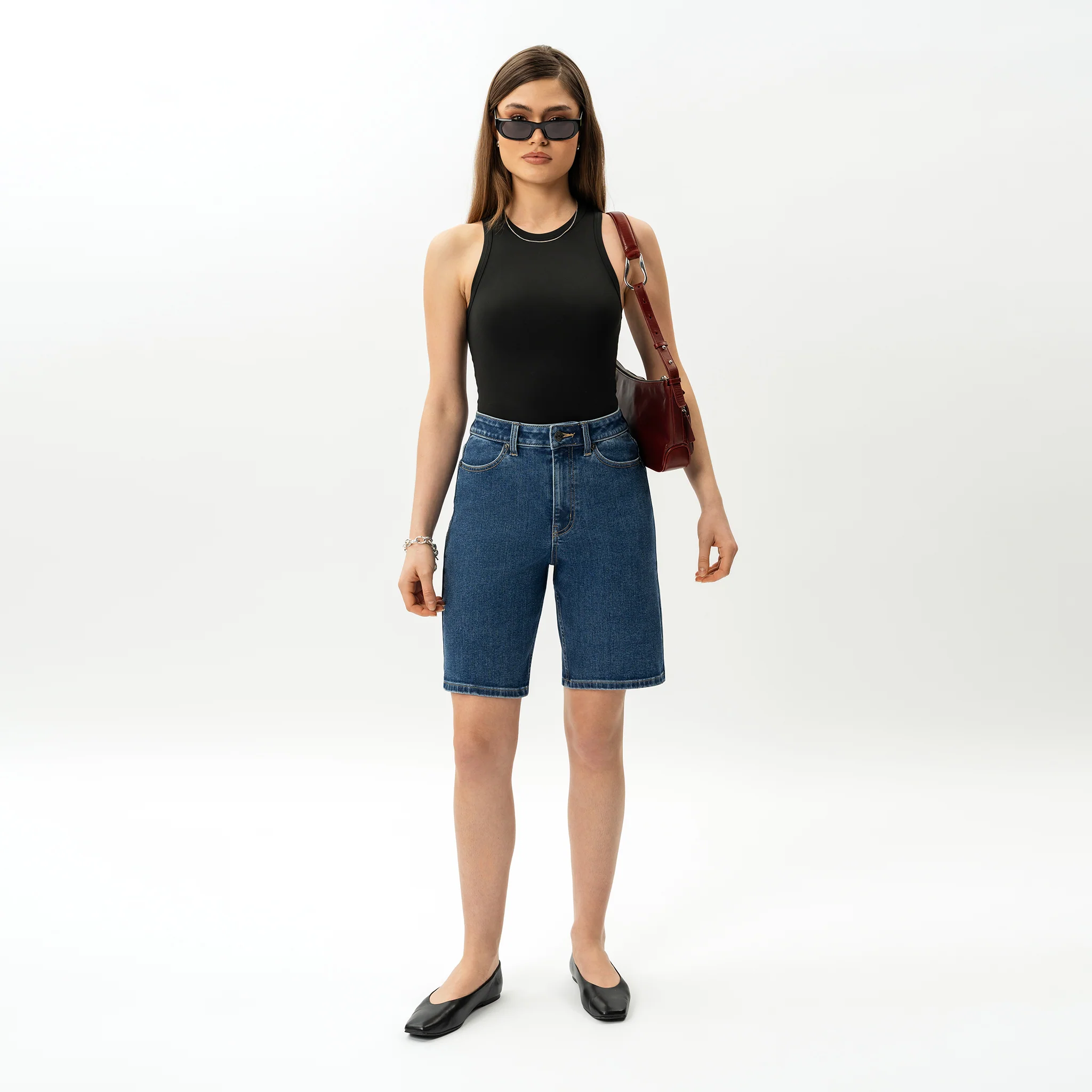 Stretchy ComfortDenim™ Shorts - Image 9