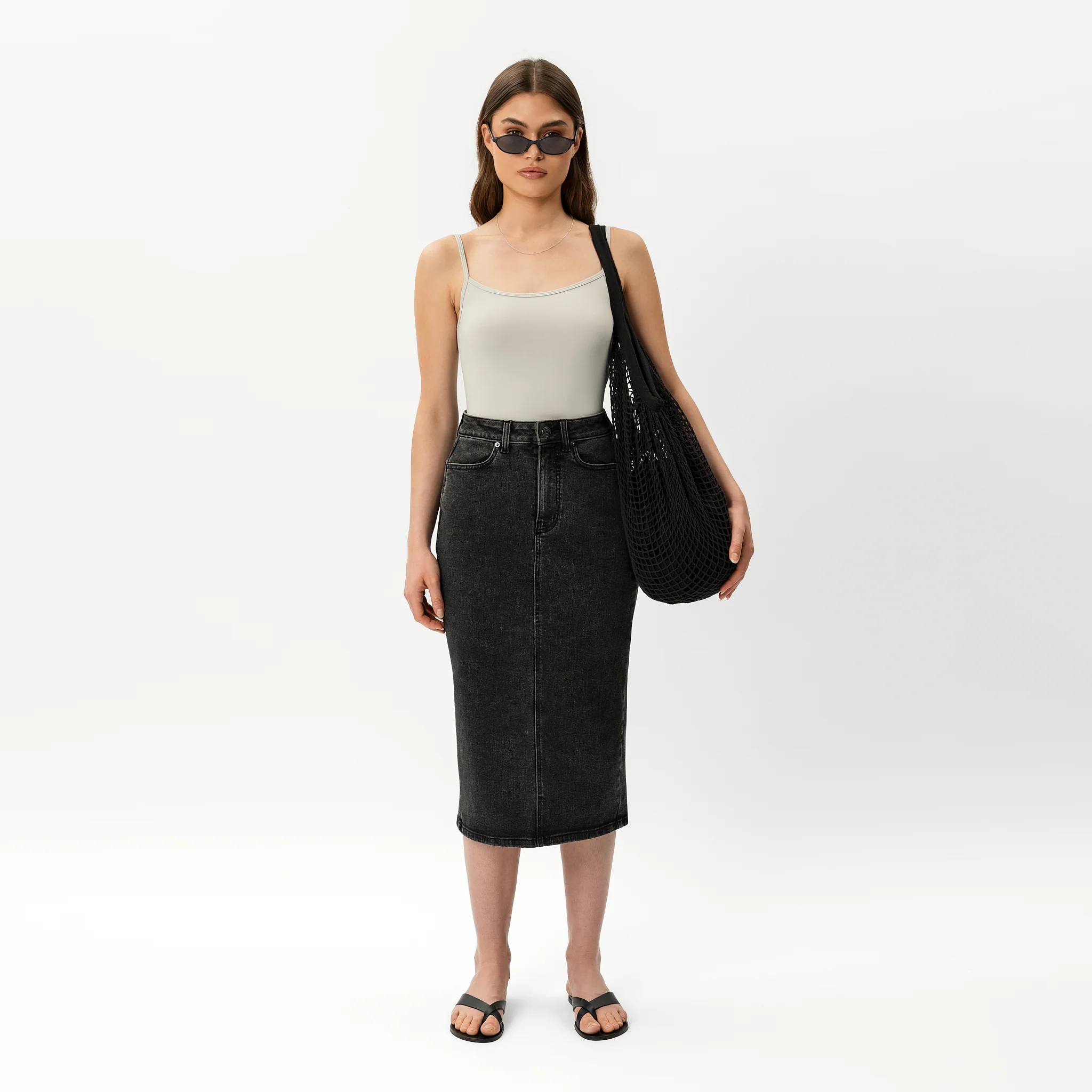 Stretchy ComfortDenim™ Skirt - Image 2