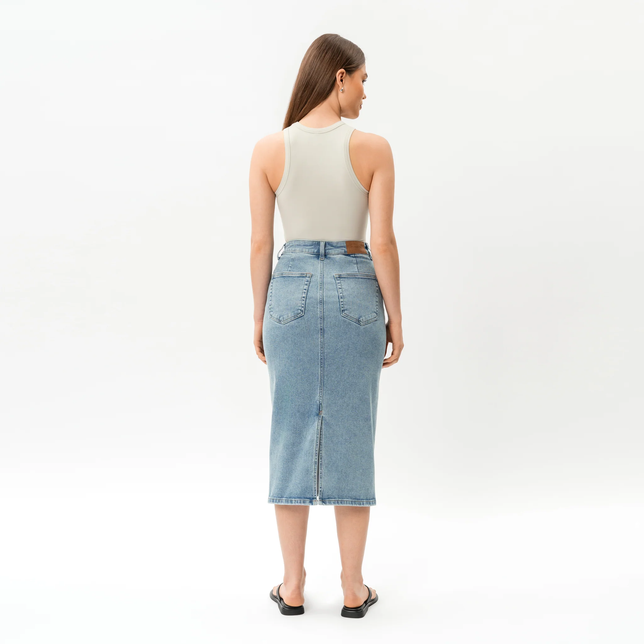 Stretchy ComfortDenim™ Skirt - Image 5
