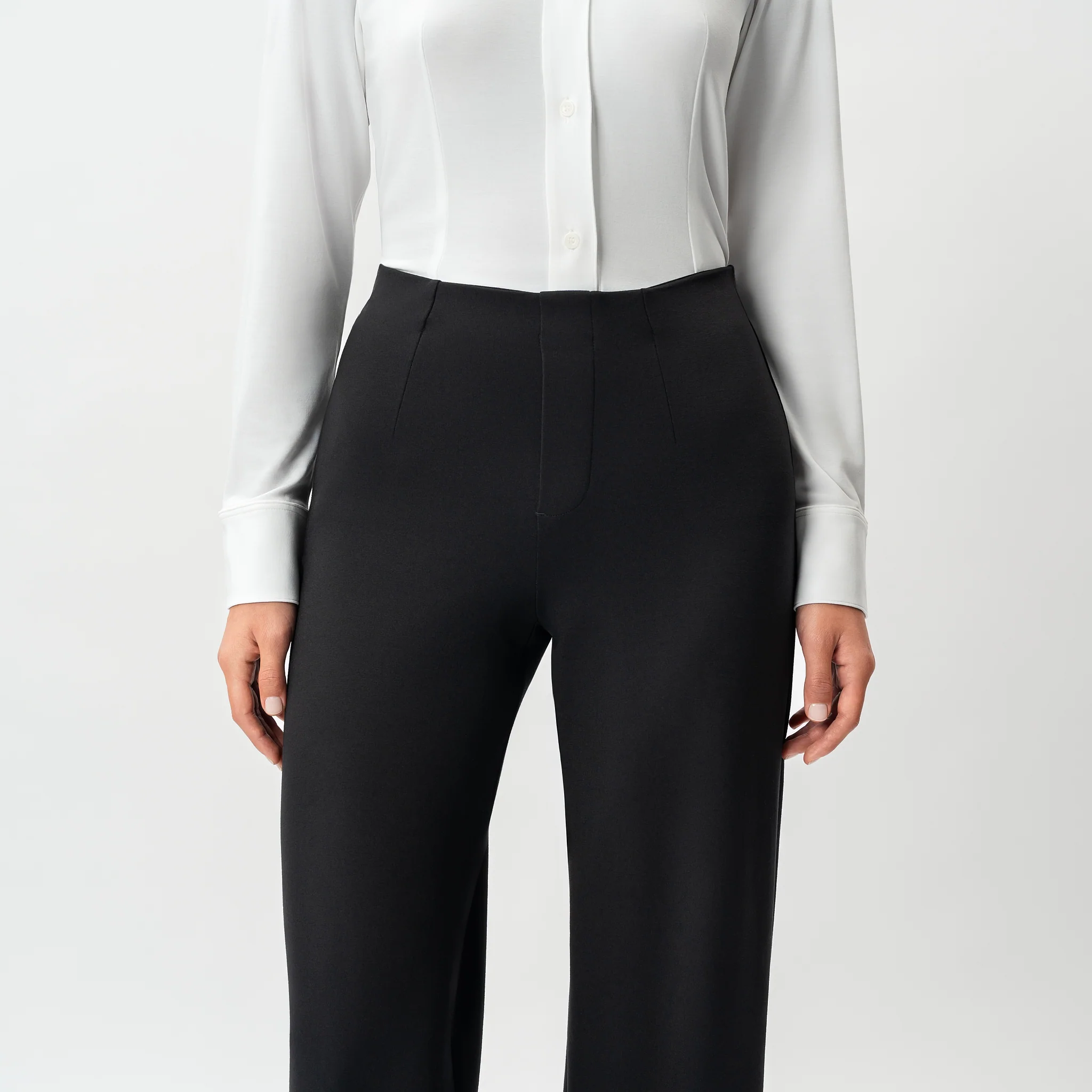 Tailored Ponte Relaxed Trouser - Image 8