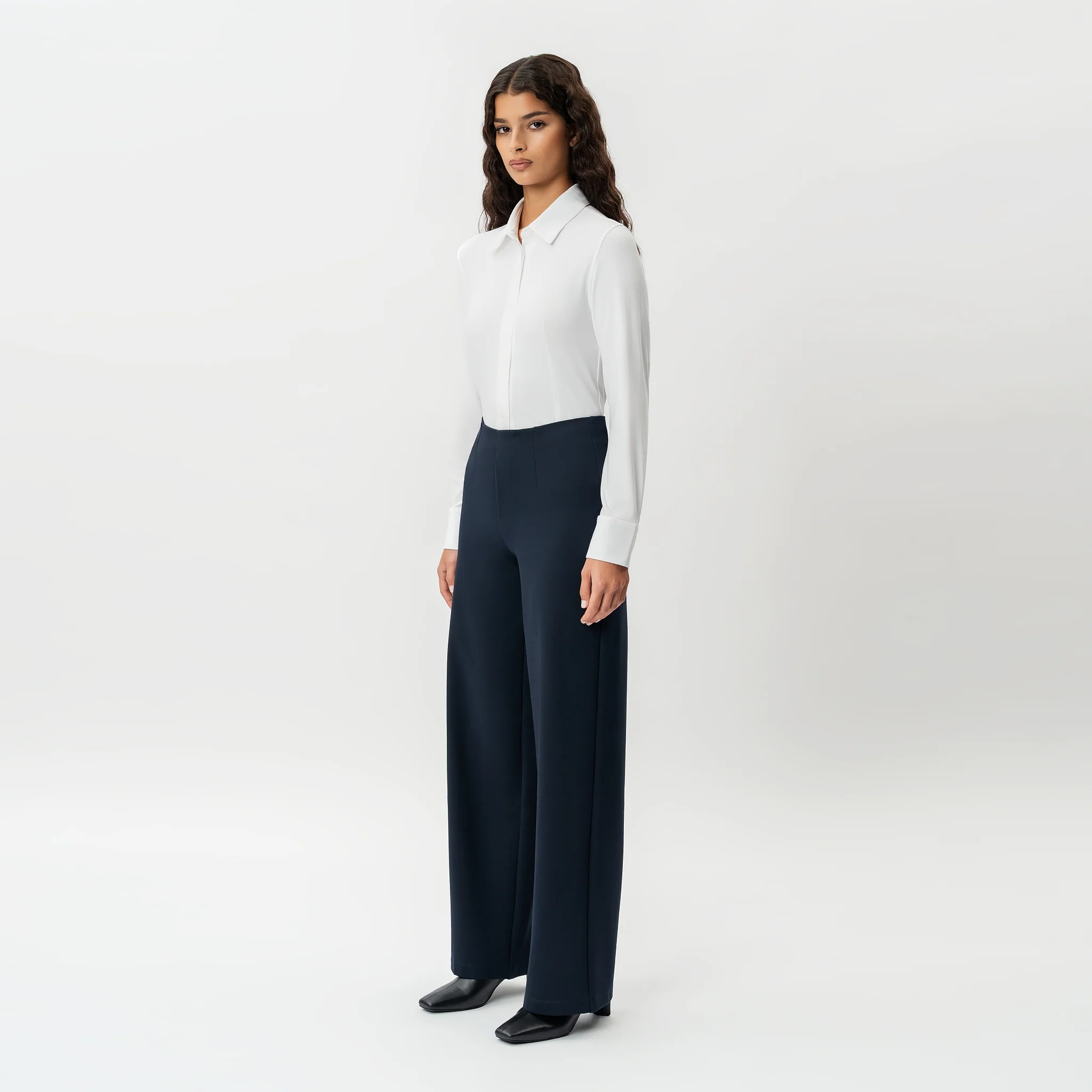 Tailored Ponte Relaxed Trouser - Image 8