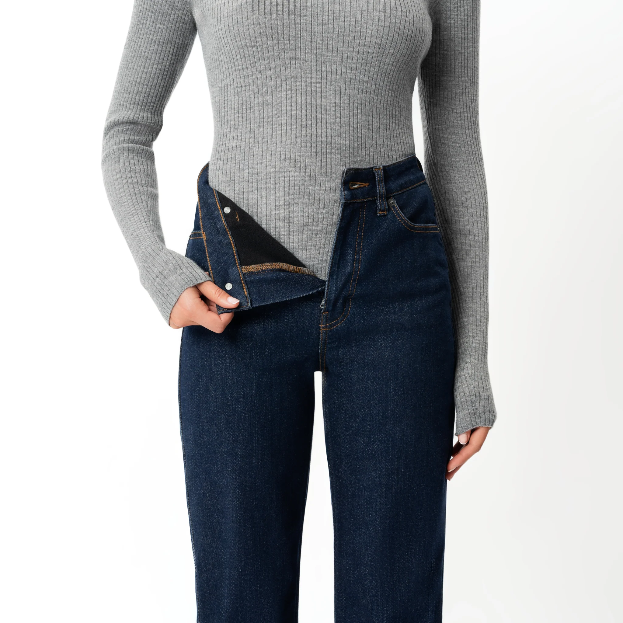 Winter FleeceDenim™ Relaxed Jeans - Image 3